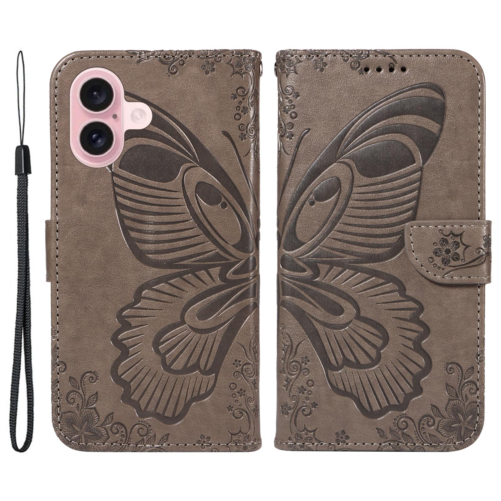 For iPhone 16 Case Butterfly Imprint Leather Folio Flip Cover D
For iPhone 16 Case Butterfly Imprint Leather Folio Flip Cover D