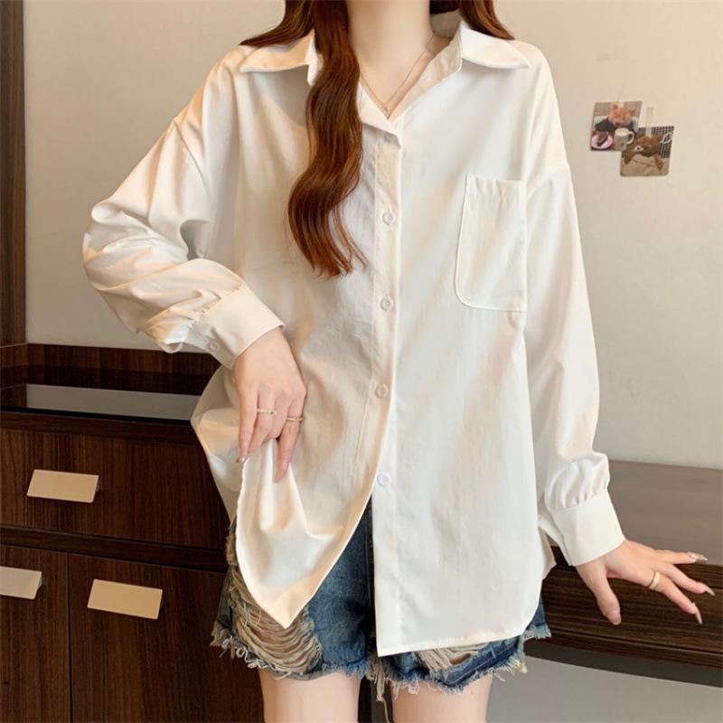 Plus Size Spring/Summer Loose Casual Sun Protection Shirt with Large Pockets XL грязно-белый
Plus Size Spring/Summer Loose Casual Sun Protection Shirt with Large Pockets XL грязно-белый