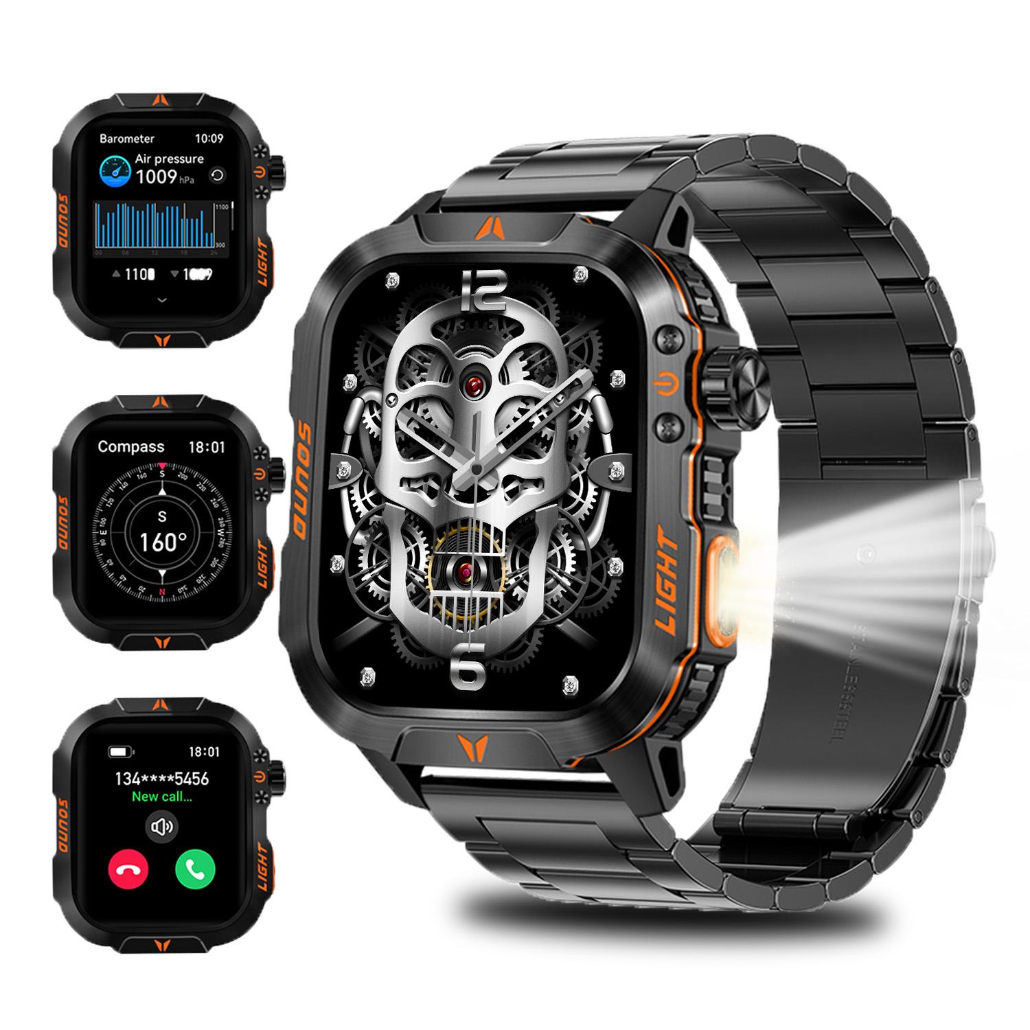 Смарт-годинник QTLLBT Bluetooth-дзвінок Ліхтарик IP68 водонепроникний, військовий годинник 100+ спортивних режимів Сон, пульс, вимірювання кисню в крові
Смарт-годинник QTLLBT Bluetooth-дзвінок Ліхтарик IP68 водонепроникний, військовий годинник 100+ спортивних режимів Сон, пульс, вимірювання кисню в крові