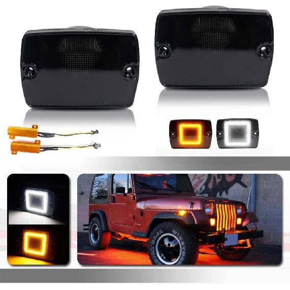 Комплект з чорним корпусом та тонованим склом Сумісний з 1987-1995 Jeep Wrangler YJ Заміна вузла Оригінальний передній бампер Корпус пасажирського покажчика повороту Smoked lens Turn signal l
Комплект з чорним корпусом та тонованим склом Сумісний з 1987-1995 Jeep Wrangler YJ Заміна вузла Оригінальний передній бампер Корпус пасажирського покажчика повороту Smoked lens Turn signal l