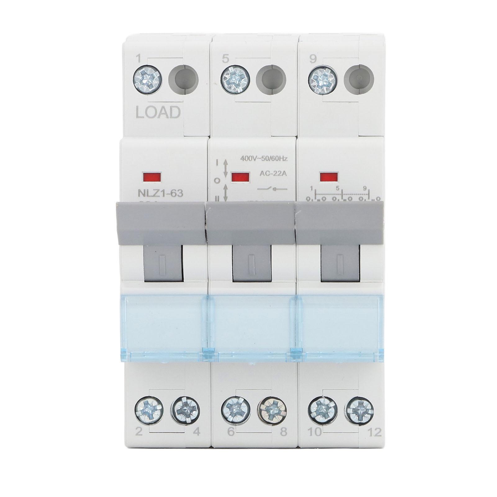 Dual Power Manual Transfer Switch DIN Rail Mount 3P Interlock Circuit Breaker Isolating Switch 400VA
Dual Power Manual Transfer Switch DIN Rail Mount 3P Interlock Circuit Breaker Isolating Switch 400VA