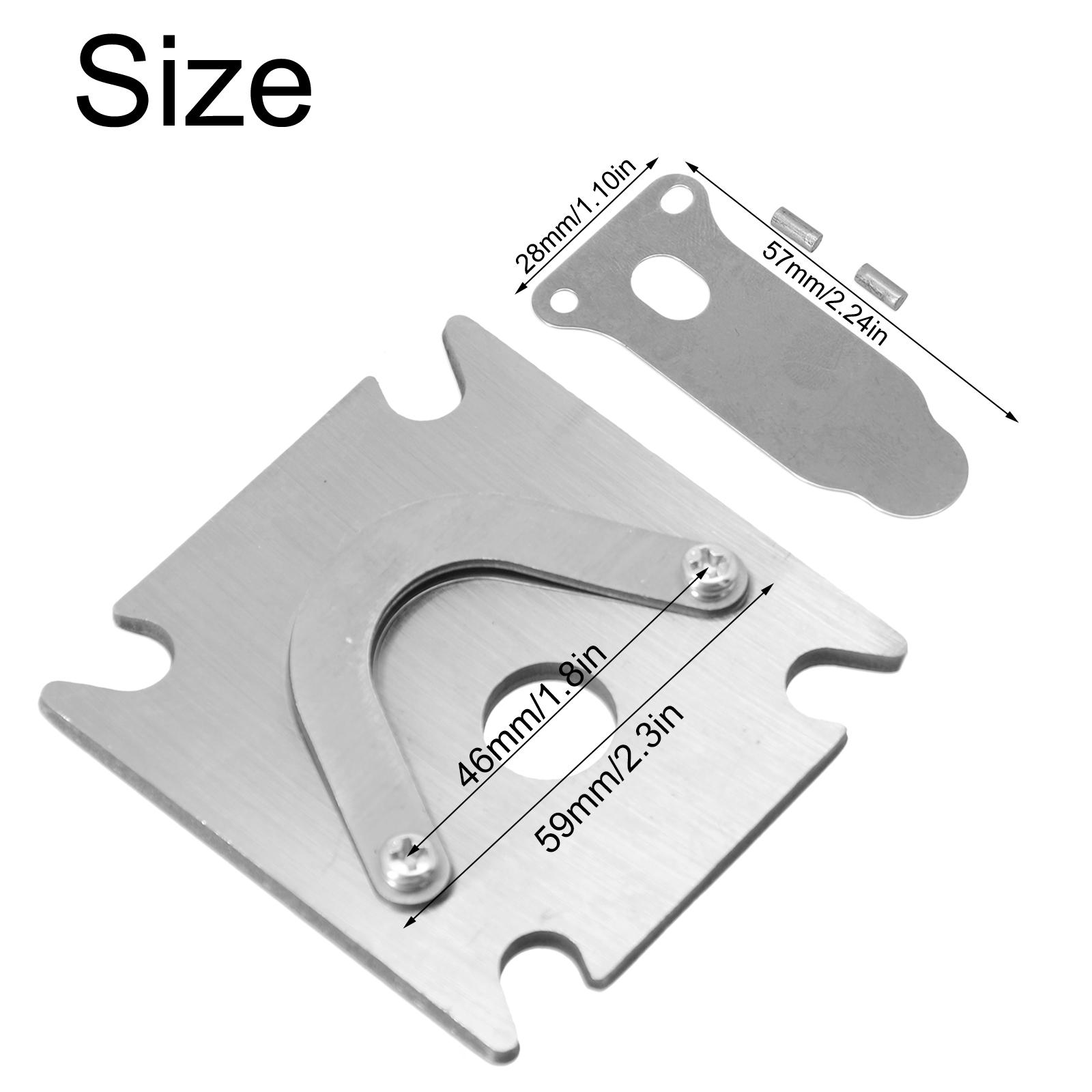 48x62mm Valve Plate 1/2.5/3/4P Cast Iron Cylinder Head Air Compressor Replacement Hardware 3/8in Thread Valve Plate
48x62mm Valve Plate 1/2.5/3/4P Cast Iron Cylinder Head Air Compressor Replacement Hardware 3/8in Thread Valve Plate