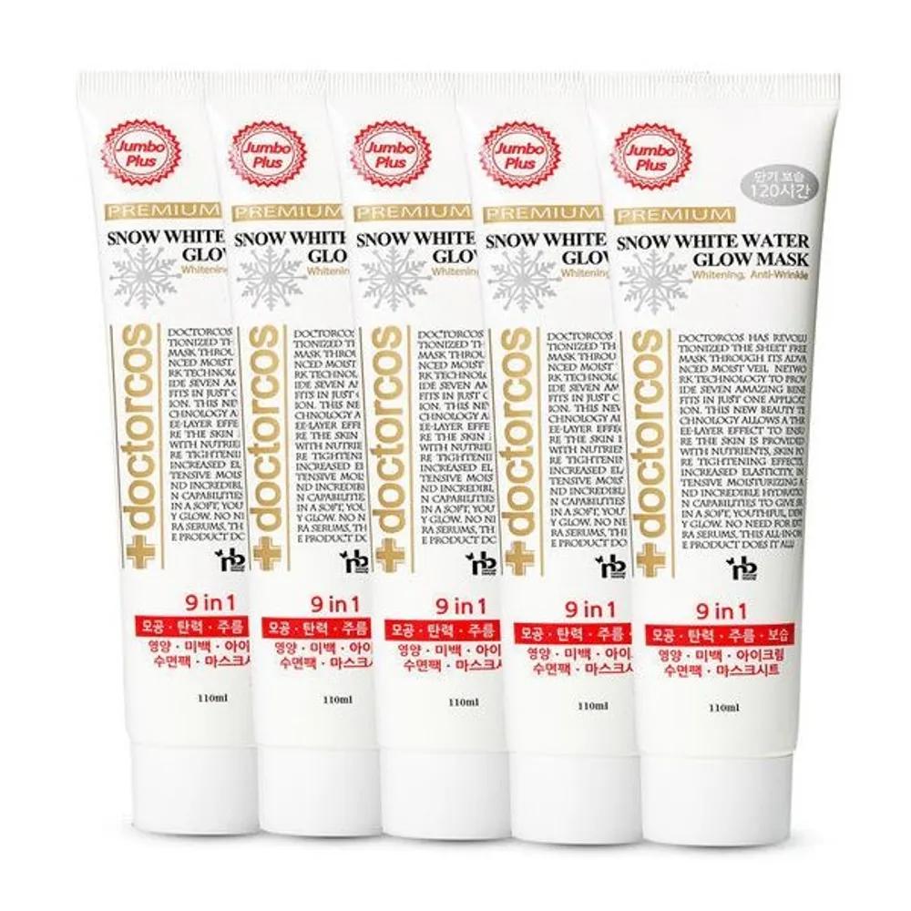 DOCTORCOS Snow White Water Glow Mask Tube Type 110ml 5 Pieces Moisturizing Cream Sleeping Pack Cream Pack
DOCTORCOS Snow White Water Glow Mask Tube Type 110ml 5 Pieces Moisturizing Cream Sleeping Pack Cream Pack