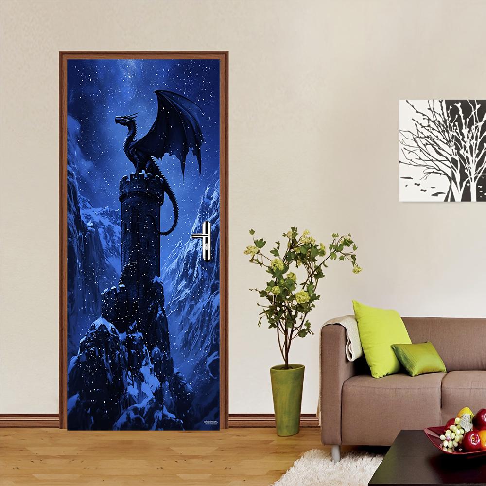 1pcs Self Adhesive Removable Vinyl Door Stickers Dark Night Dragon Castle Door Sticker Gothic Fantasy Decoration Stickers Snow M (as the picture,77x200cm)
1pcs Self Adhesive Removable Vinyl Door Stickers Dark Night Dragon Castle Door Sticker Gothic Fantasy Decoration Stickers Snow M (as the picture,77x200cm)