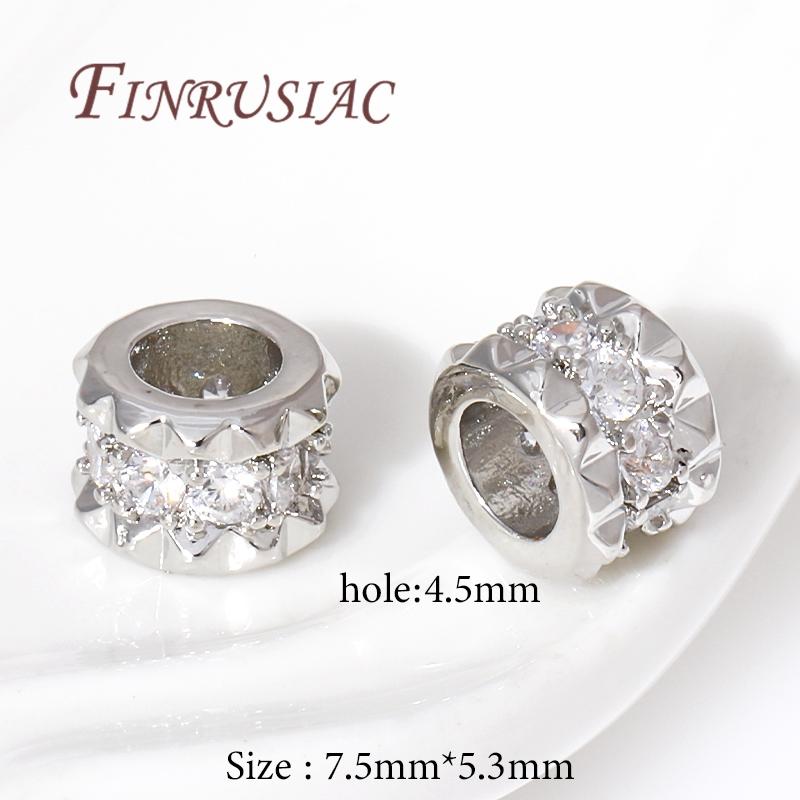 2/4/8Pcs/Lot 18K Gold Plated Brass with Zircon Spacer Beads For DIY Jewelry Making,Separators For Beads,Bracelets Bead Findings 2 pieces
2/4/8Pcs/Lot 18K Gold Plated Brass with Zircon Spacer Beads For DIY Jewelry Making,Separators For Beads,Bracelets Bead Findings 2 pieces