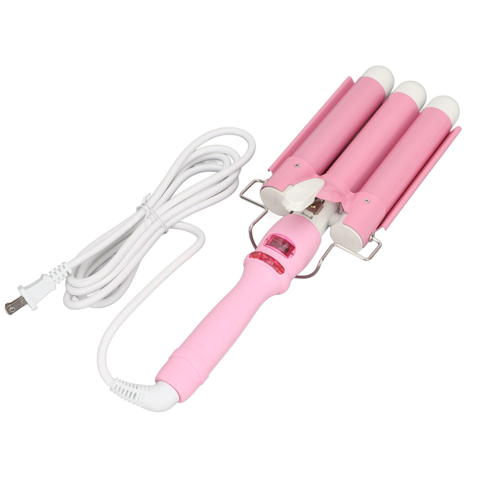 Электрическая плойка для завивки волос с быстрым нагревом, 3-х стержневая плойка для домашнего использования ID: 28mm / 1.1in; OD: 30mm / 1.18in розовый
Электрическая плойка для завивки волос с быстрым нагревом, 3-х стержневая плойка для домашнего использования ID: 28mm / 1.1in; OD: 30mm / 1.18in розовый