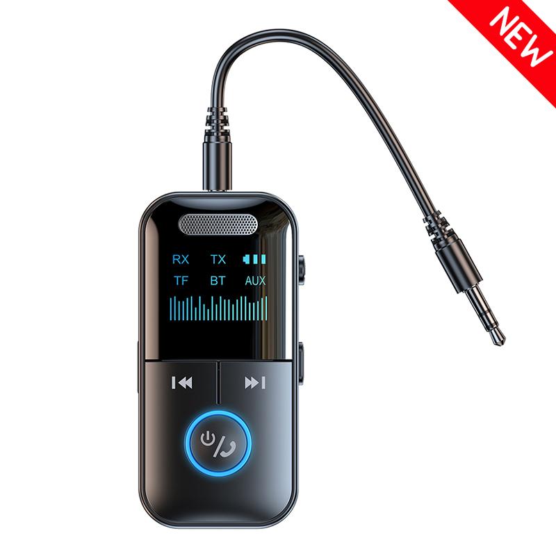 4 in 1 Bluetooth 5.4 Audio Receiver Transmitter 3.5MM AUX TF Card Stereo Music LED Display Wireless Adapter With Mic For Car TV
4 in 1 Bluetooth 5.4 Audio Receiver Transmitter 3.5MM AUX TF Card Stereo Music LED Display Wireless Adapter With Mic For Car TV