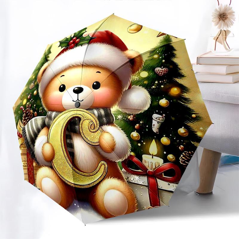 1pc Christmas Teddy Bear Holding Automatic Open Close Umbrella with Foldable Design, 8-Bone Iron Frame, Outdoor Use, Suitable for Fans, Travel, Daily
1pc Christmas Teddy Bear Holding Automatic Open Close Umbrella with Foldable Design, 8-Bone Iron Frame, Outdoor Use, Suitable for Fans, Travel, Daily