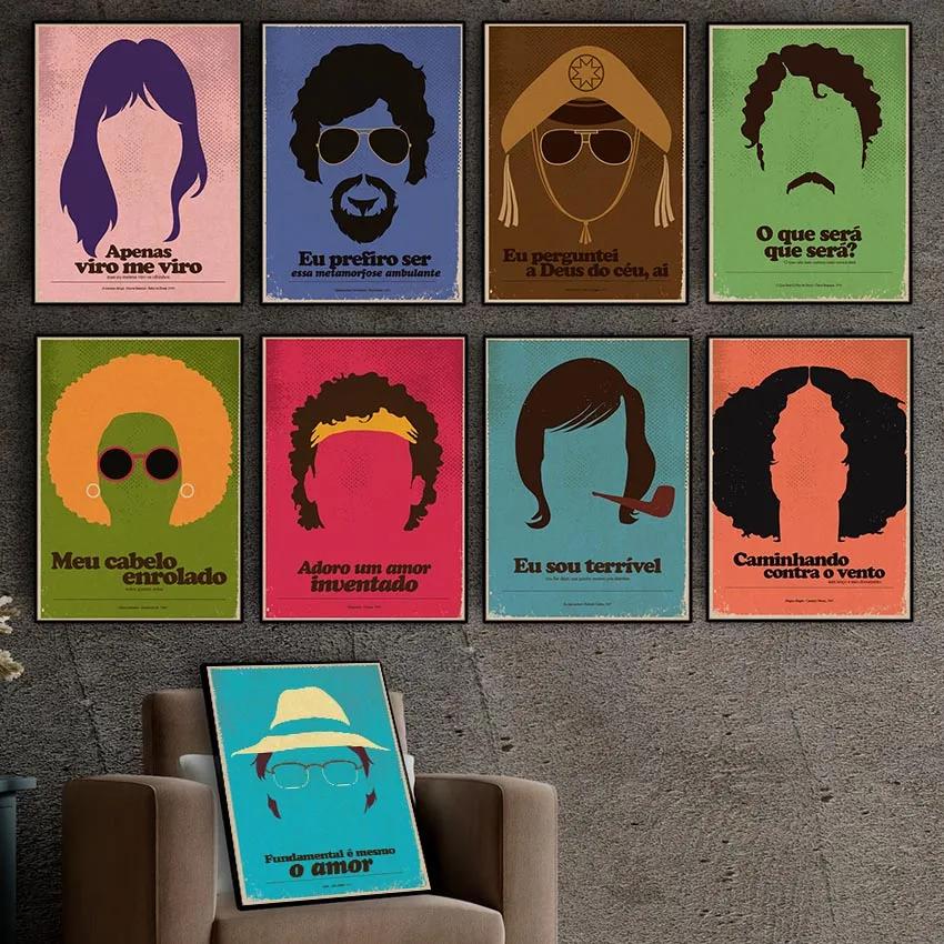 Minimalist Posters by Great Brazilian Artists Classics Brazilian Popular Music Canvas Painting Wall Art Singer Picitures Prints 8X12inch 20x30cm
Minimalist Posters by Great Brazilian Artists Classics Brazilian Popular Music Canvas Painting Wall Art Singer Picitures Prints 8X12inch 20x30cm