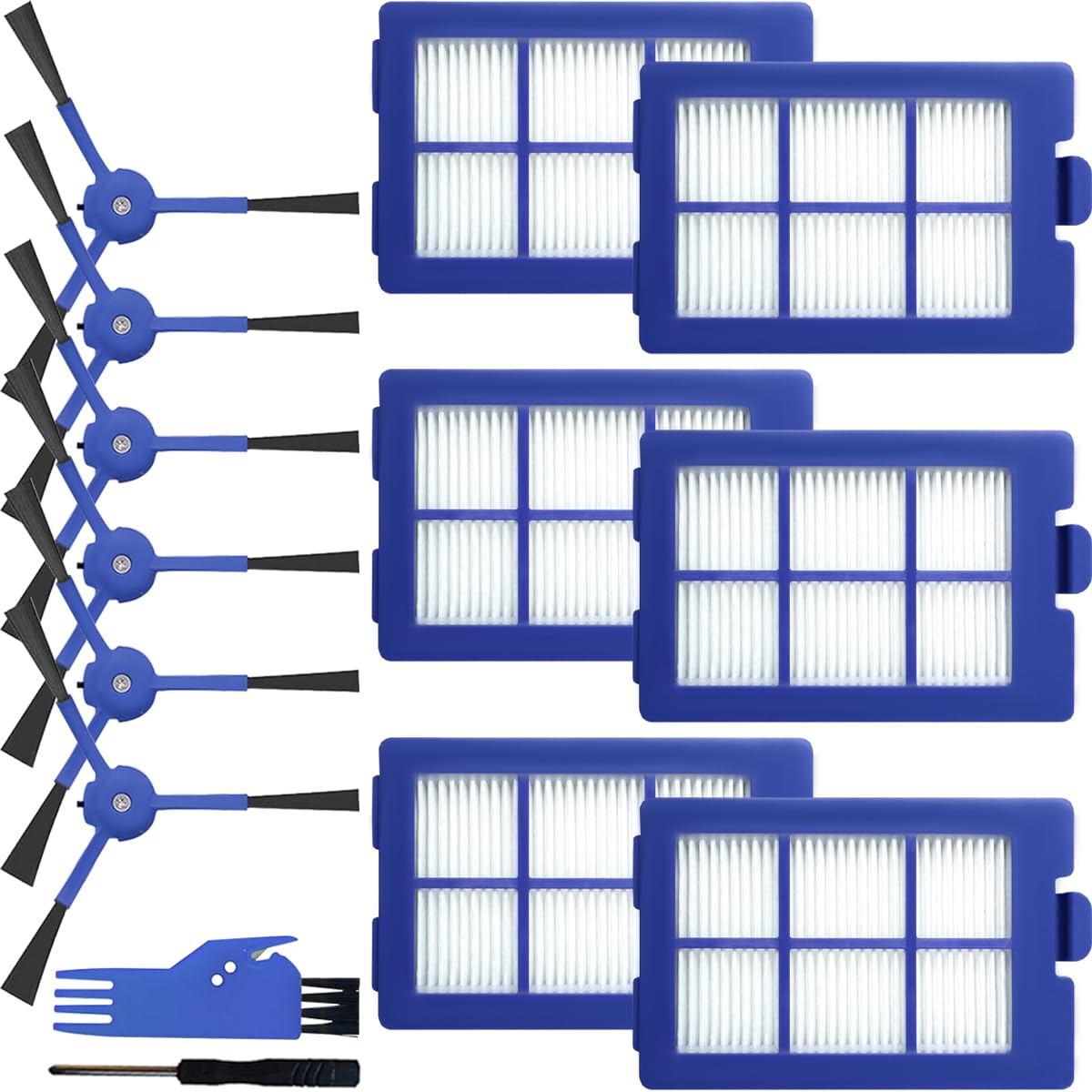 Запасные части для робота-пылесоса EATBALE, аксессуары для Eufy RoboVac X8 Hybrid 6 x Side 6 x HEPA 1 x Cleaning 1 x Washable and Multiuse Series,
Запасные части для робота-пылесоса EATBALE, аксессуары для Eufy RoboVac X8 Hybrid 6 x Side 6 x HEPA 1 x Cleaning 1 x Washable and Multiuse Series,