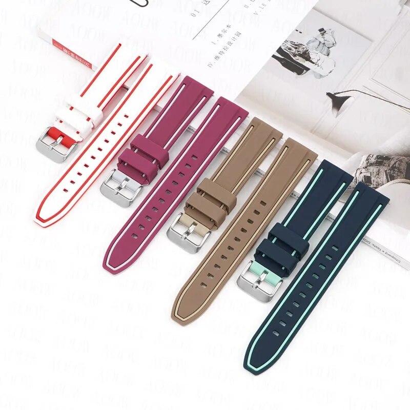 Силиконовый спортивный ремешок для Omega x Swatch Moonswatch, быстросъемный ремешок для часов, мужской и женский, двойной цветной резиновый сменный браслет 20 мм
Силиконовый спортивный ремешок для Omega x Swatch Moonswatch, быстросъемный ремешок для часов, мужской и женский, двойной цветной резиновый сменный браслет 20 мм