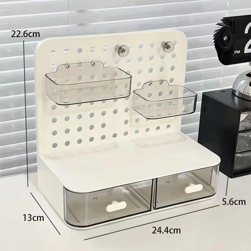 Ящик для хранения выдвижного типа с перфорированной панелью, коробка для хранения фотокарточек, настольный пластиковый контейнер для спальни, органайзер для офиса белый
Ящик для хранения выдвижного типа с перфорированной панелью, коробка для хранения фотокарточек, настольный пластиковый контейнер для спальни, органайзер для офиса белый