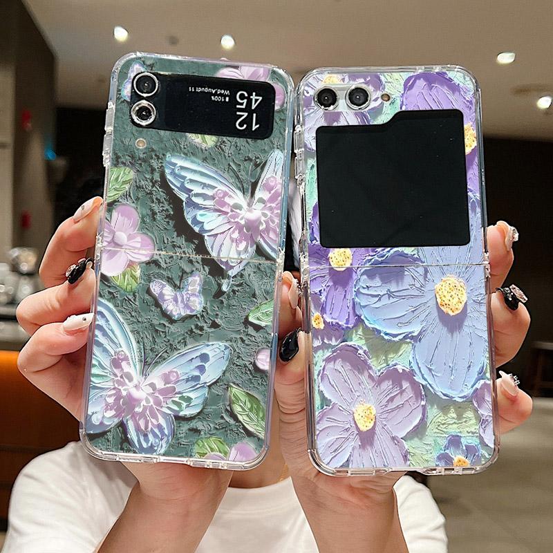 Для Samsung Galaxy Z Flip 6 5 4 3 Чехол Роскошная Масляная Живопись Цветок Бабочка Жесткий Прозрачный Складной Чехол Для Samsung Z Flip6 Flip5 For Samsung Z Flip 4
Для Samsung Galaxy Z Flip 6 5 4 3 Чехол Роскошная Масляная Живопись Цветок Бабочка Жесткий Прозрачный Складной Чехол Для Samsung Z Flip6 Flip5 For Samsung Z Flip 4