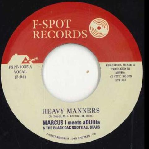 7inch Record MARCUS I , ADUBTA , THE BLACK OAK R - Heavy Manners FSPT1035 F Spot Records 2024 US Reggae, Ska & Dub
7inch Record MARCUS I , ADUBTA , THE BLACK OAK R - Heavy Manners FSPT1035 F Spot Records 2024 US Reggae, Ska & Dub