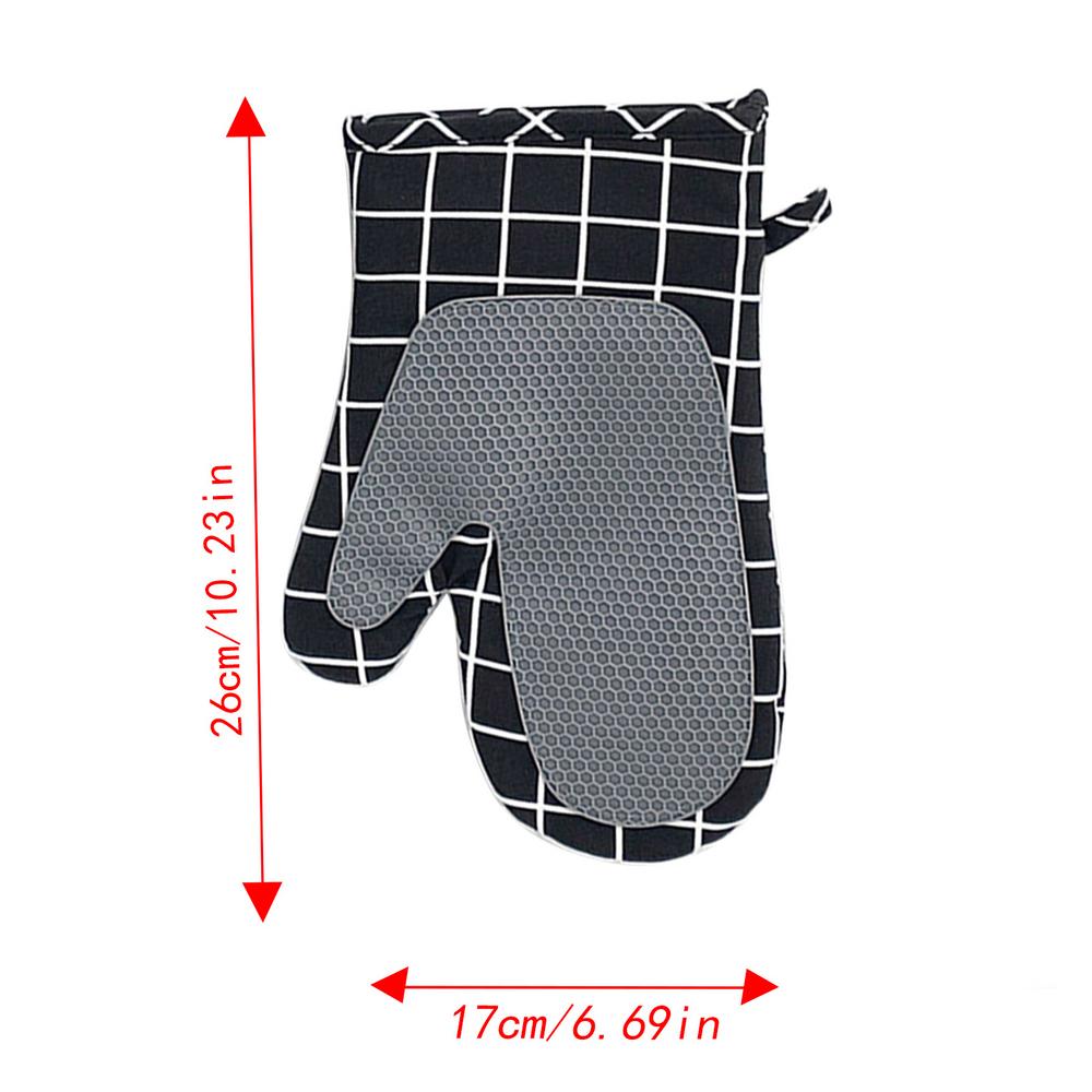 Oven Mittens Non Slip Anti Scald 1 Pair Soft Silicone Oven Gloves Set For Kitchen Baking Routine Home Grilling Cooking Daily чёрный
Oven Mittens Non Slip Anti Scald 1 Pair Soft Silicone Oven Gloves Set For Kitchen Baking Routine Home Grilling Cooking Daily чёрный