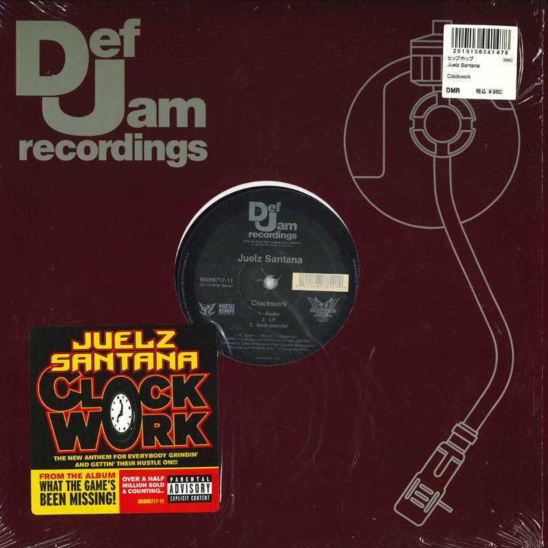 12-дюймовая пластинка JUELZ SANTANA - Clockwork B000671711 DEF JAM 2006 США Рэп и хип-хоп/R&B Б/У
12-дюймовая пластинка JUELZ SANTANA - Clockwork B000671711 DEF JAM 2006 США Рэп и хип-хоп/R&B Б/У