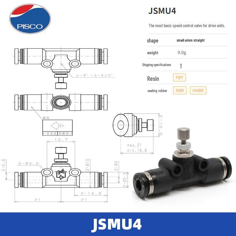 Original Imported Bisk JSC4 Series PISCO Speed Control Valve
Original Imported Bisk JSC4 Series PISCO Speed Control Valve