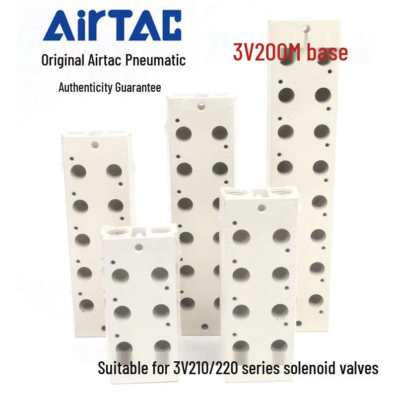 Airtac 3V210 Solenoid Valve Manifold Base 3V200M Series 7F
Airtac 3V210 Solenoid Valve Manifold Base 3V200M Series 7F