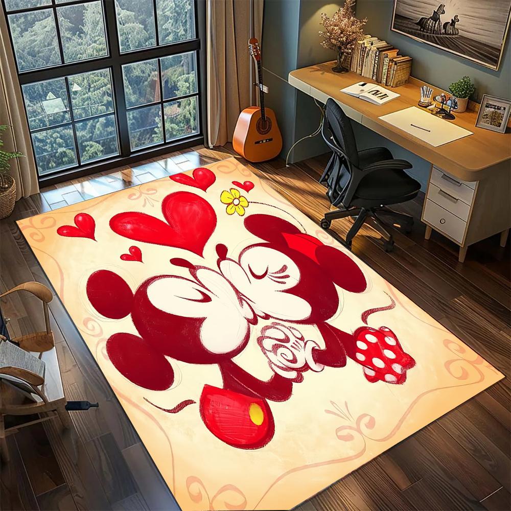 Mickey and Minnie: The Classic Couple Rug Carpet Large Area Rug Non Slip Washable Floor Mat Gamer Room Bedroom Home Decor 60x90cm
Mickey and Minnie: The Classic Couple Rug Carpet Large Area Rug Non Slip Washable Floor Mat Gamer Room Bedroom Home Decor 60x90cm