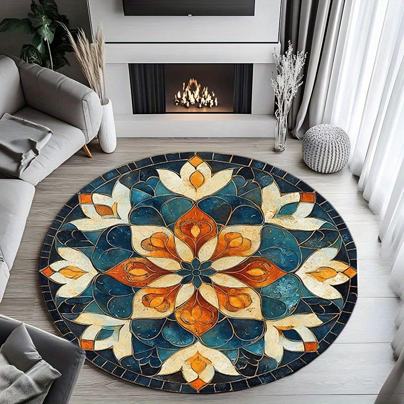 Flannel Printed Round Rug With Mandala Pattern For Yoga Meditation And Home Decor Soft Floor Mat Boho Style Interior Design 60CM(23.6inch)
Flannel Printed Round Rug With Mandala Pattern For Yoga Meditation And Home Decor Soft Floor Mat Boho Style Interior Design 60CM(23.6inch)