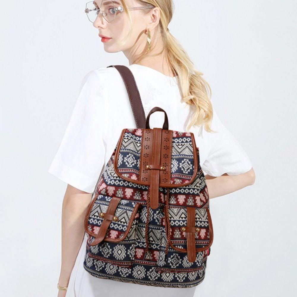 Leisure Time Ethnic Style Pattern School Bags Canvas Large Capacity Backpack Bags Travel Backpack Student
Leisure Time Ethnic Style Pattern School Bags Canvas Large Capacity Backpack Bags Travel Backpack Student