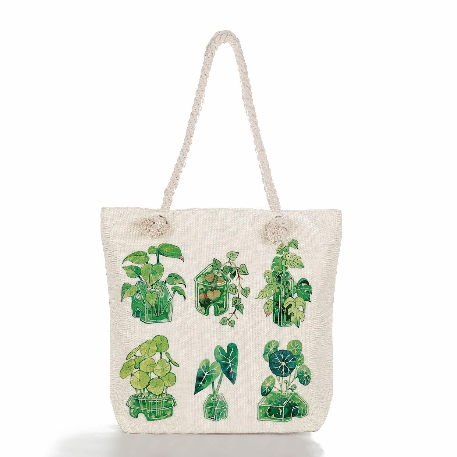 Black cat print thick rope single-shoulder beach bag 7212 KTB
Black cat print thick rope single-shoulder beach bag 7212 KTB