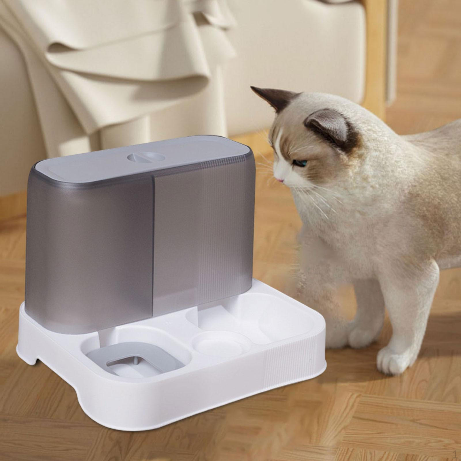 Automatic Pet Feeder and Waterer, Fountain Cat Dog Bowl Dish, Large Capacity Water Food Bowls for серый
Automatic Pet Feeder and Waterer, Fountain Cat Dog Bowl Dish, Large Capacity Water Food Bowls for серый
