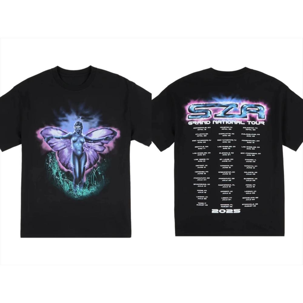 Футболка с принтом SZA Kendrick Lamar Global Tour Женская футболка для фанатов Винтажная хлопковая футболка для фанатов с коротким рукавом Оверсайз S
Футболка с принтом SZA Kendrick Lamar Global Tour Женская футболка для фанатов Винтажная хлопковая футболка для фанатов с коротким рукавом Оверсайз S