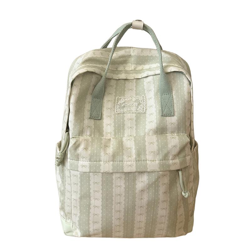 Large Capacity Bow School Bag Women s Commuter Backpack зелений
Large Capacity Bow School Bag Women s Commuter Backpack зелений