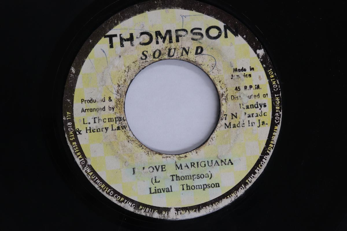 7inch Record LINVAL THOMPSON - I Love Mariguana none Thompson Sound 1978 Jamaica Reggae, Ska & Dub Used
7inch Record LINVAL THOMPSON - I Love Mariguana none Thompson Sound 1978 Jamaica Reggae, Ska & Dub Used