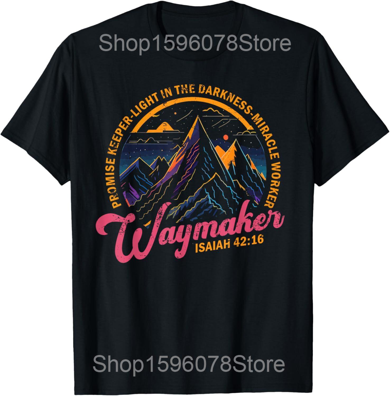 Waymaker Vintage Promise Keeper Worker Christian T Shirts Men Cotton Humor Streetwear Tee Short Sleeve Unisex Loose Clothing 4XL
Waymaker Vintage Promise Keeper Worker Christian T Shirts Men Cotton Humor Streetwear Tee Short Sleeve Unisex Loose Clothing 4XL