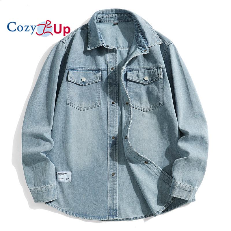 Мужская джинсовая рубашка Cozy Up с длинными рукавами и двойными карманами M чёрный
Мужская джинсовая рубашка Cozy Up с длинными рукавами и двойными карманами M чёрный