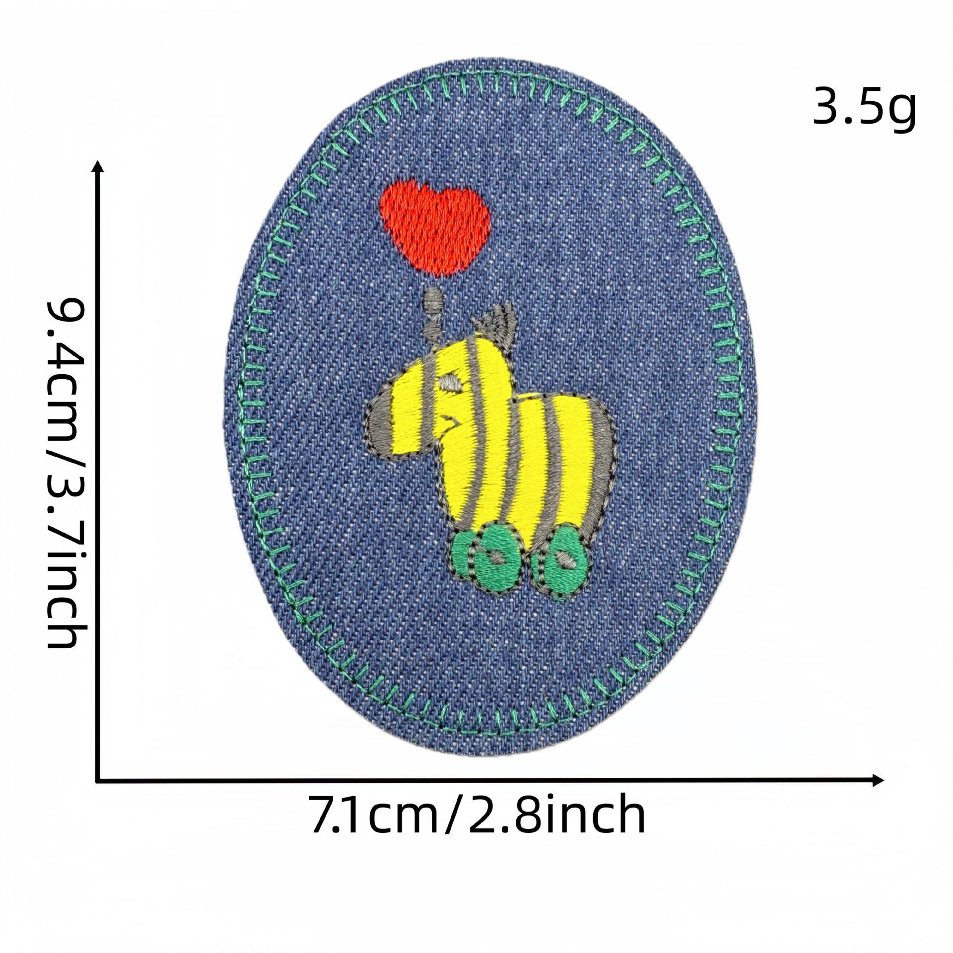 Denim Animal Embroidery Patch for Clothing and Bags
Denim Animal Embroidery Patch for Clothing and Bags