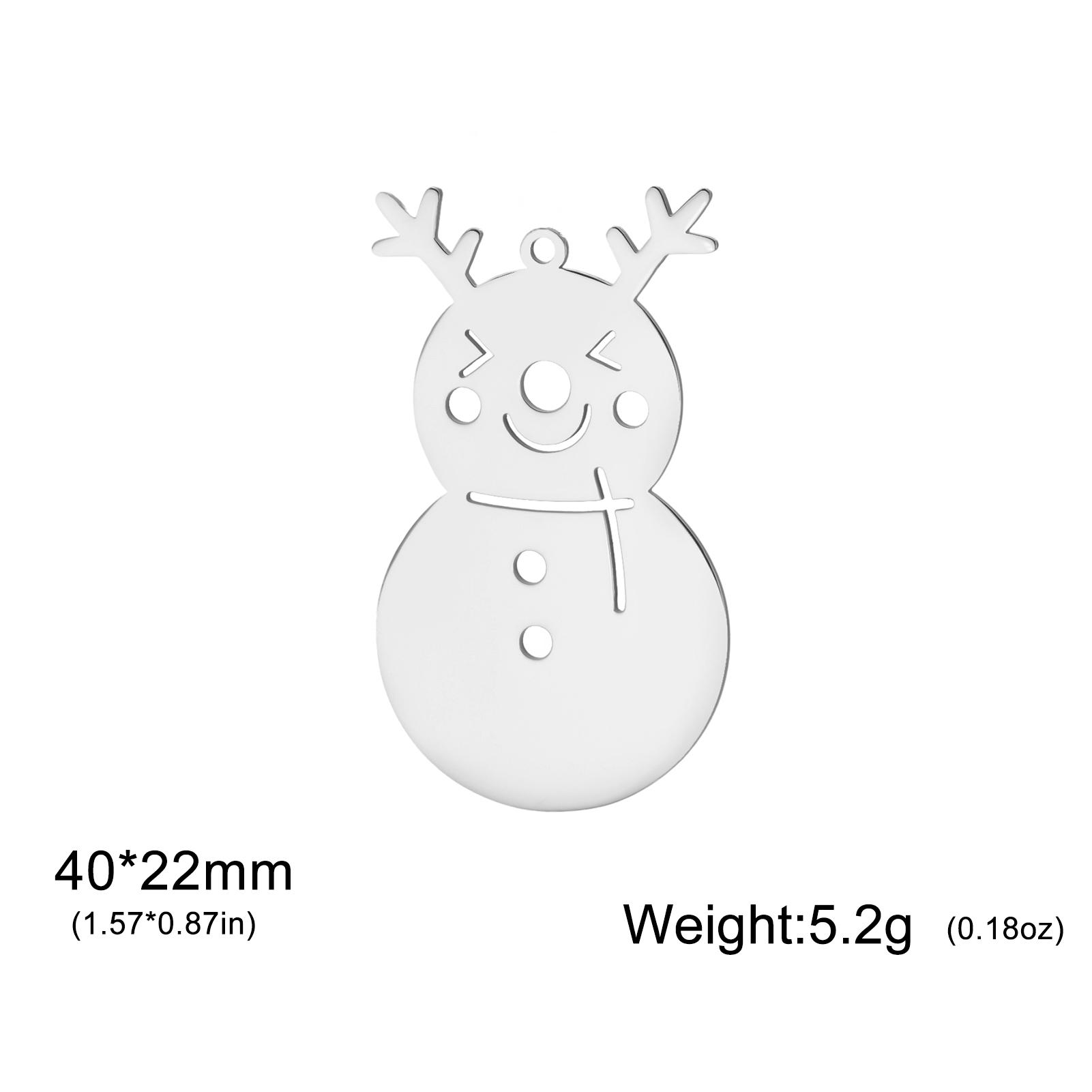 Teamer Hollow Pretty Snowman Charms Stainless Steel Pendant For Women Necklace Bracelet Christmas DIY Making Jewelry Wholesale
Teamer Hollow Pretty Snowman Charms Stainless Steel Pendant For Women Necklace Bracelet Christmas DIY Making Jewelry Wholesale