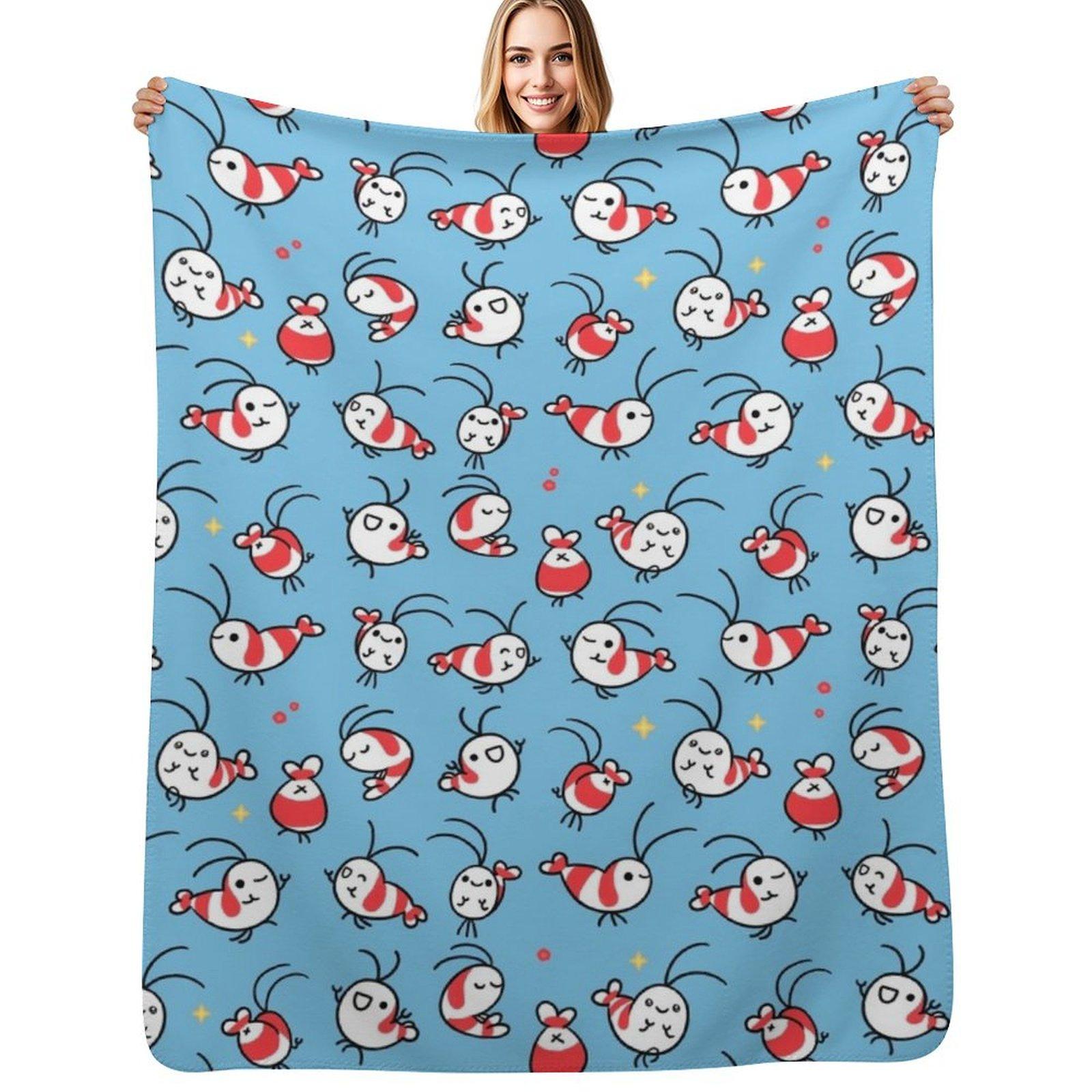 Shy Shrimp pattern Throw Blanket Cozy Home Blanket Gift for Christmas Holiday 102x76cm(40x30in)
Shy Shrimp pattern Throw Blanket Cozy Home Blanket Gift for Christmas Holiday 102x76cm(40x30in)