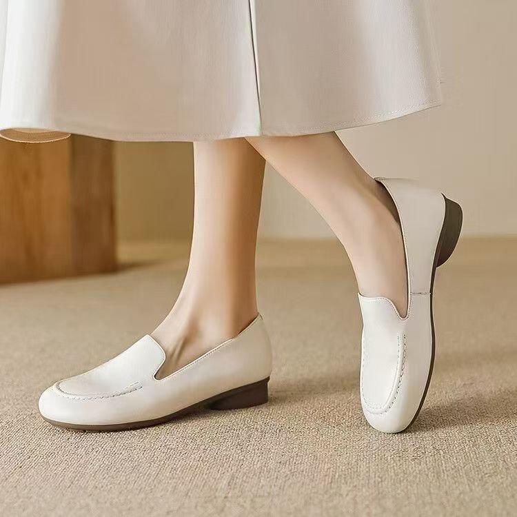 Fashion soft leather single shoes 2026 new round head super soft British lightweight soft sole one pedal casual mother single shoes women 35 белый
Fashion soft leather single shoes 2026 new round head super soft British lightweight soft sole one pedal casual mother single shoes women 35 белый