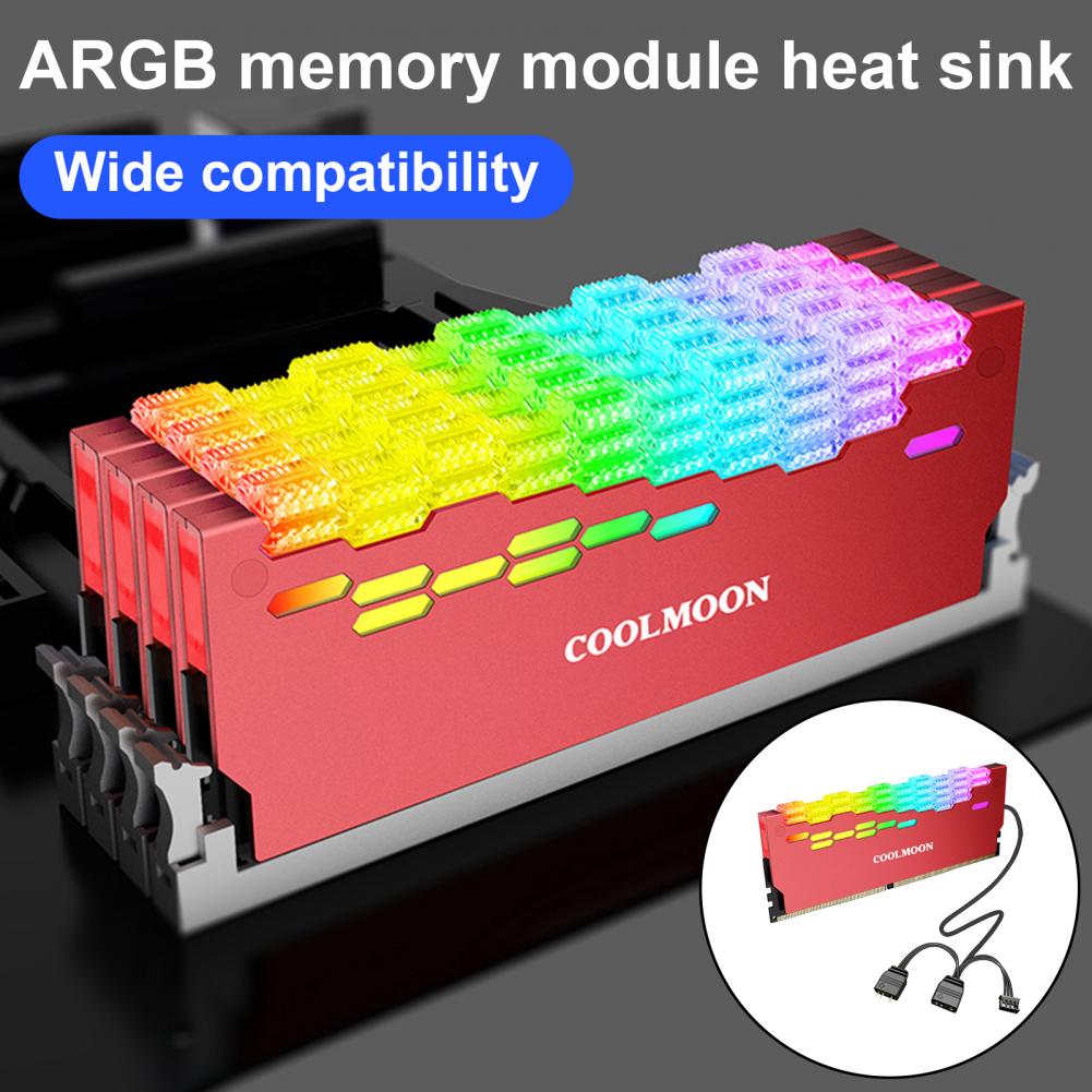 Радиатор для памяти COOLMOON DDR3 DDR4 RA-2 RAM Радиатор 5 В ARGB Brilliant Light Настольный кулер для памяти Компьютер красный
Радиатор для памяти COOLMOON DDR3 DDR4 RA-2 RAM Радиатор 5 В ARGB Brilliant Light Настольный кулер для памяти Компьютер красный