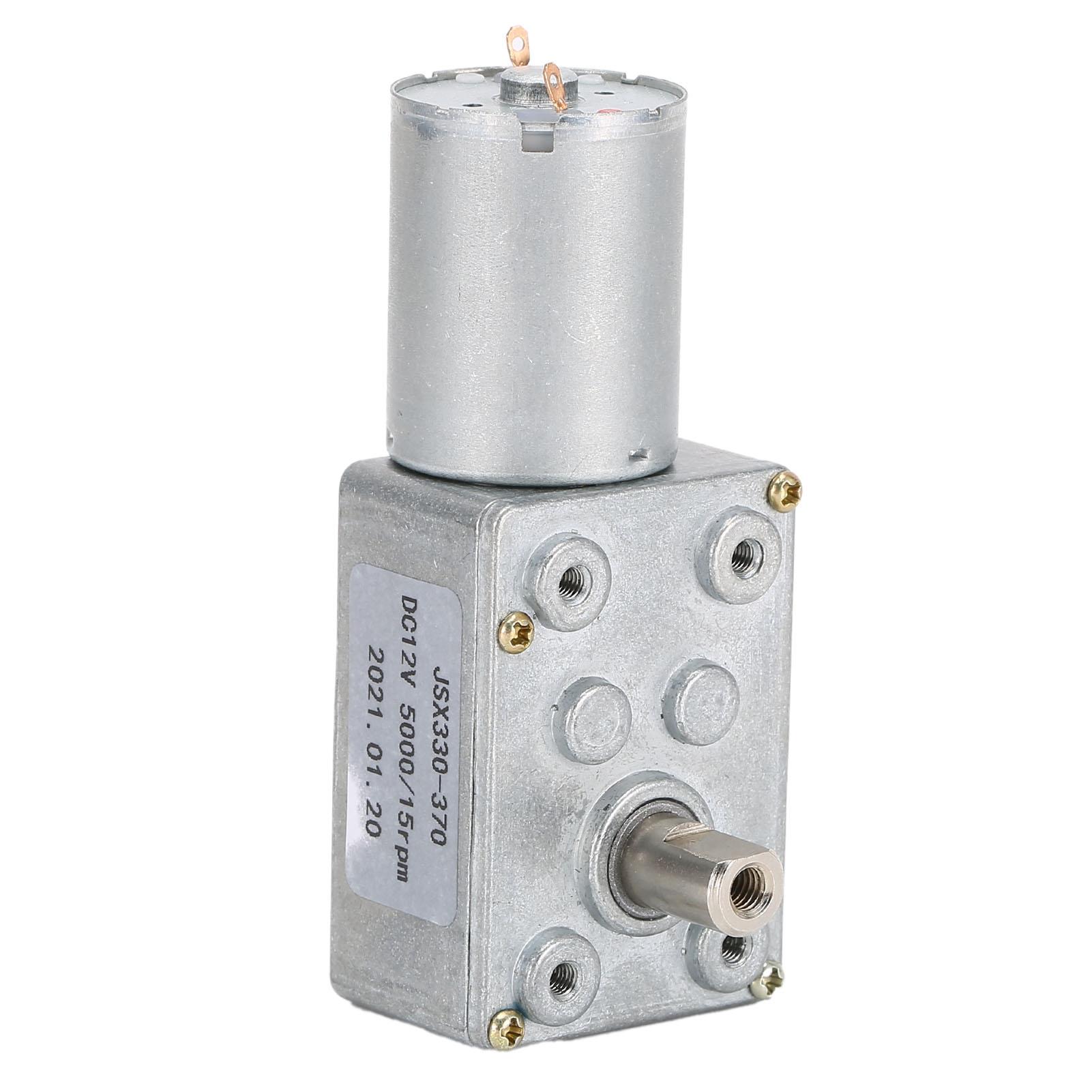 JSX330370 DC Worm Gear Motors 15RPM Turbine Reducer Shaft Motor for Door Window Openers 12V
JSX330370 DC Worm Gear Motors 15RPM Turbine Reducer Shaft Motor for Door Window Openers 12V