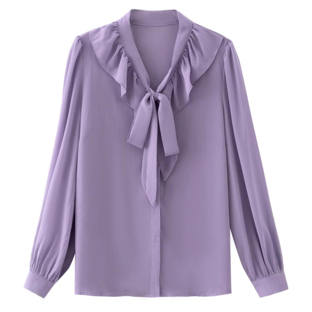 French Chiffon Shirt Women s Spring Fashionable Leisurely Slimming Belly High-end Design Niche Top 3XL
French Chiffon Shirt Women s Spring Fashionable Leisurely Slimming Belly High-end Design Niche Top 3XL