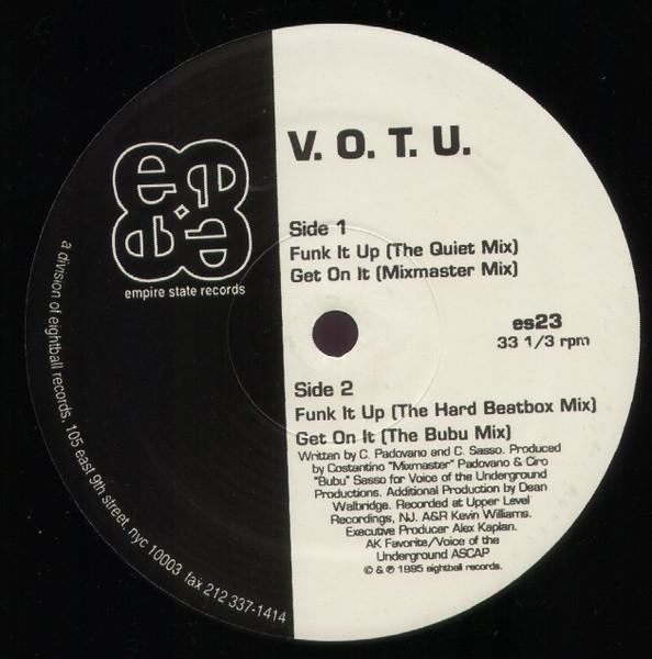 12inch Record V.O.T.U. - Funk It Up ES23 EMPIRE STATE 1995 US Dance & Electronica Used
12inch Record V.O.T.U. - Funk It Up ES23 EMPIRE STATE 1995 US Dance & Electronica Used