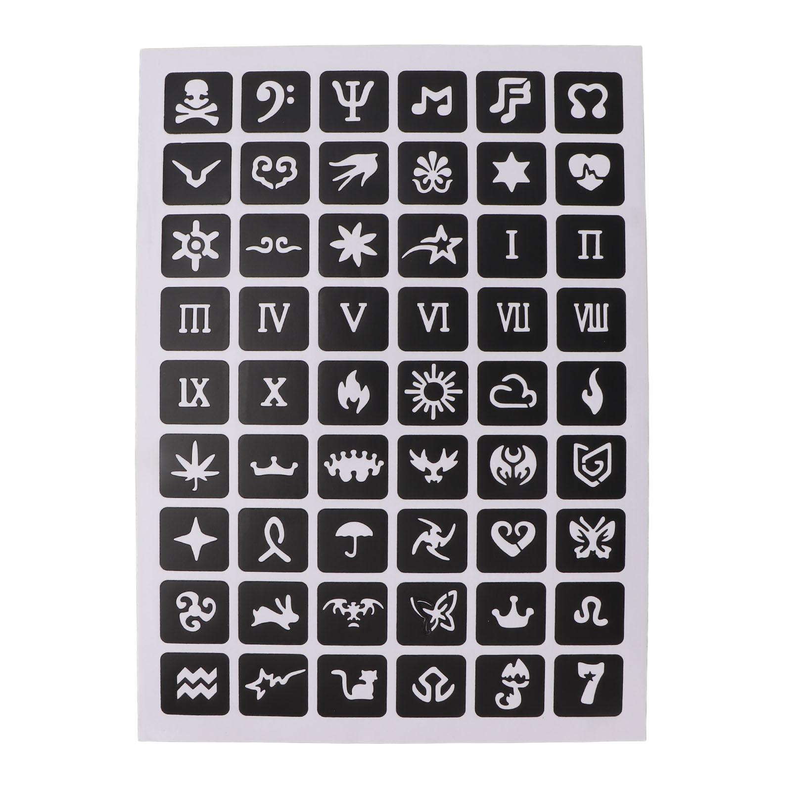 19 Sheets Tattoo Stencils Waterproof Temporary Reusable Body Art Glitter Tattoo Templates
19 Sheets Tattoo Stencils Waterproof Temporary Reusable Body Art Glitter Tattoo Templates