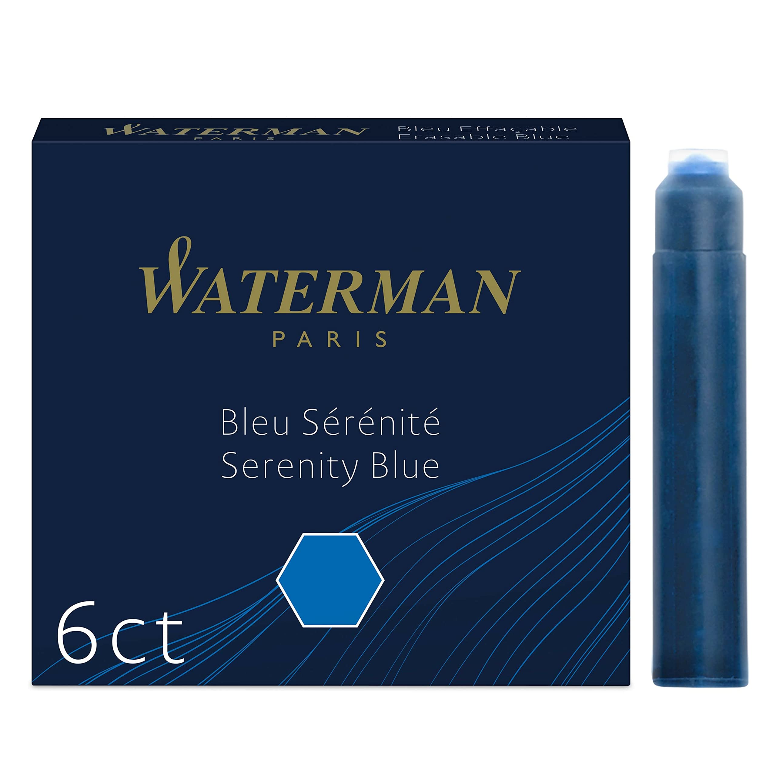 Чернила для мини-картриджа Waterman Serenity Blue S0110950, оригинальный импортный продукт (Флорида Блю) 0,7мл
Чернила для мини-картриджа Waterman Serenity Blue S0110950, оригинальный импортный продукт (Флорида Блю) 0,7мл