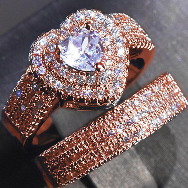 Huitan Eternity Love Women Rings Luxury 2Pcs/Set Cubic Zirconia Heart Rings Wedding Engagement Party Fashion Versatile Zircon 10
Huitan Eternity Love Women Rings Luxury 2Pcs/Set Cubic Zirconia Heart Rings Wedding Engagement Party Fashion Versatile Zircon 10