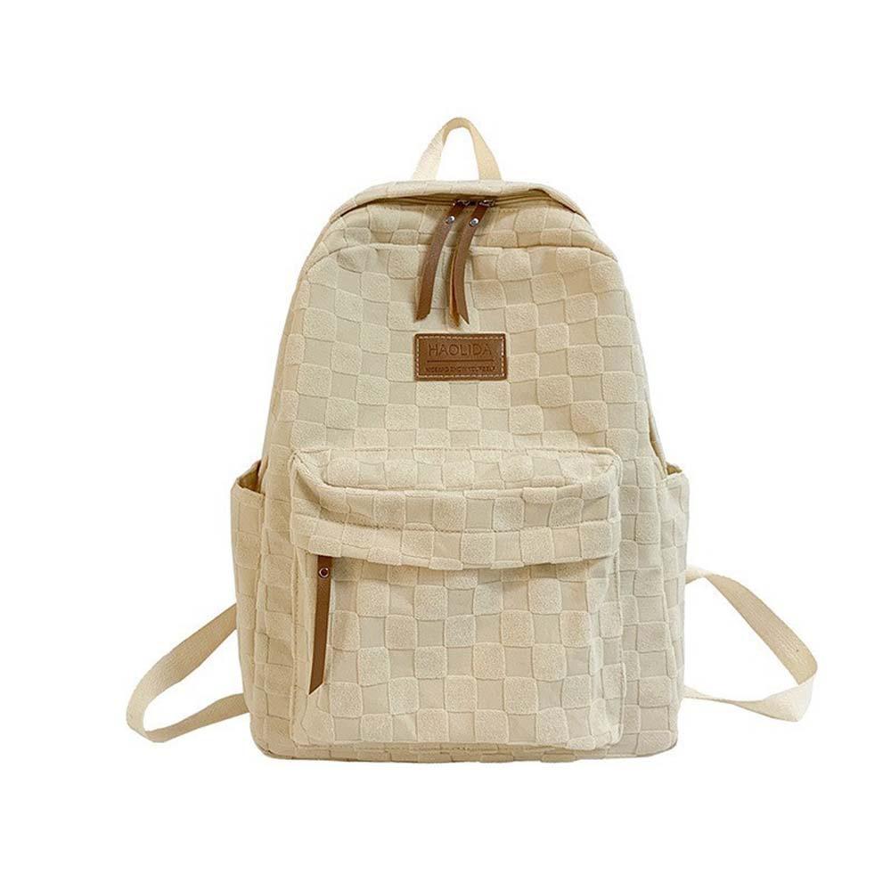 Composite Cloth Solid Color School Bag Lightweight Casual Students Daypack Plaid Backpack Women бежевый
Composite Cloth Solid Color School Bag Lightweight Casual Students Daypack Plaid Backpack Women бежевый