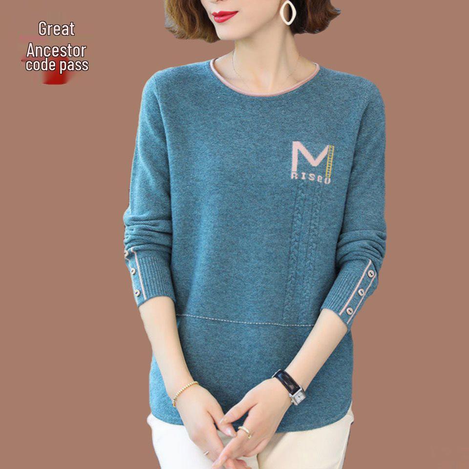Mother’s Knitted Sweater: Slimming, Loose-Fit, Belly-Covering, Versatile for Spring & Autumn – Mid-Length Base Shirt 4XL 78-85kg
Mother’s Knitted Sweater: Slimming, Loose-Fit, Belly-Covering, Versatile for Spring & Autumn – Mid-Length Base Shirt 4XL 78-85kg