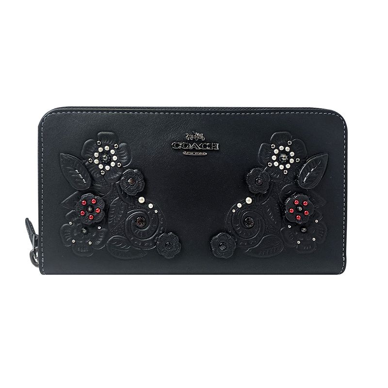 Coach Accordion 20 Leather Floral Print Zipper Long Wallet Women Wallet Black 12039-DKBLK Basic Set (Bag+Dust Bag)
Coach Accordion 20 Leather Floral Print Zipper Long Wallet Women Wallet Black 12039-DKBLK Basic Set (Bag+Dust Bag)