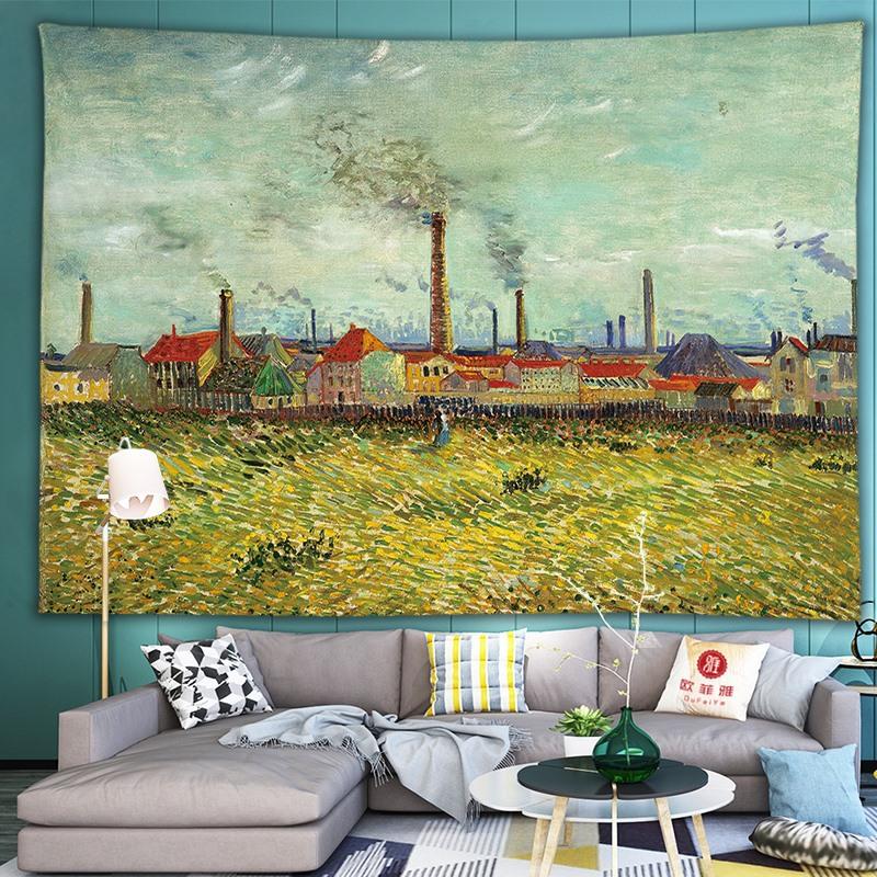 Тло в європейському стилі Ван Гог Картина маслом Висяча тканина Висячі настінні килимки Декор гуртожитку Ковдра 150*120cm
Тло в європейському стилі Ван Гог Картина маслом Висяча тканина Висячі настінні килимки Декор гуртожитку Ковдра 150*120cm