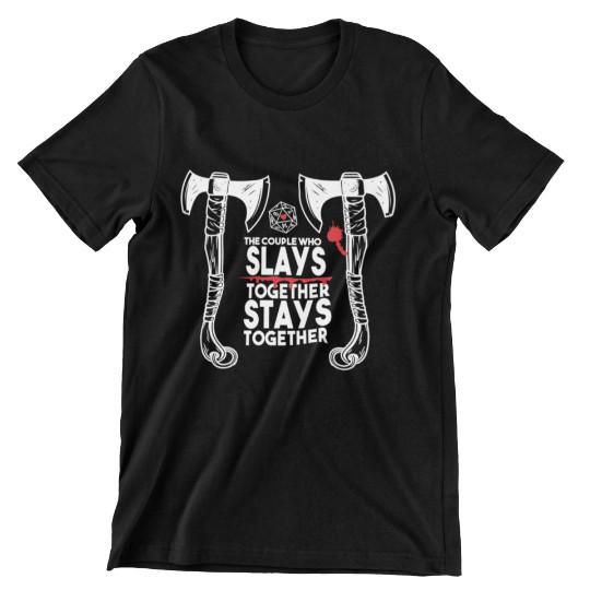 Dungeons and Dragons Slay couple T-Shirt RPG love 5XL різнокольоровий
Dungeons and Dragons Slay couple T-Shirt RPG love 5XL різнокольоровий