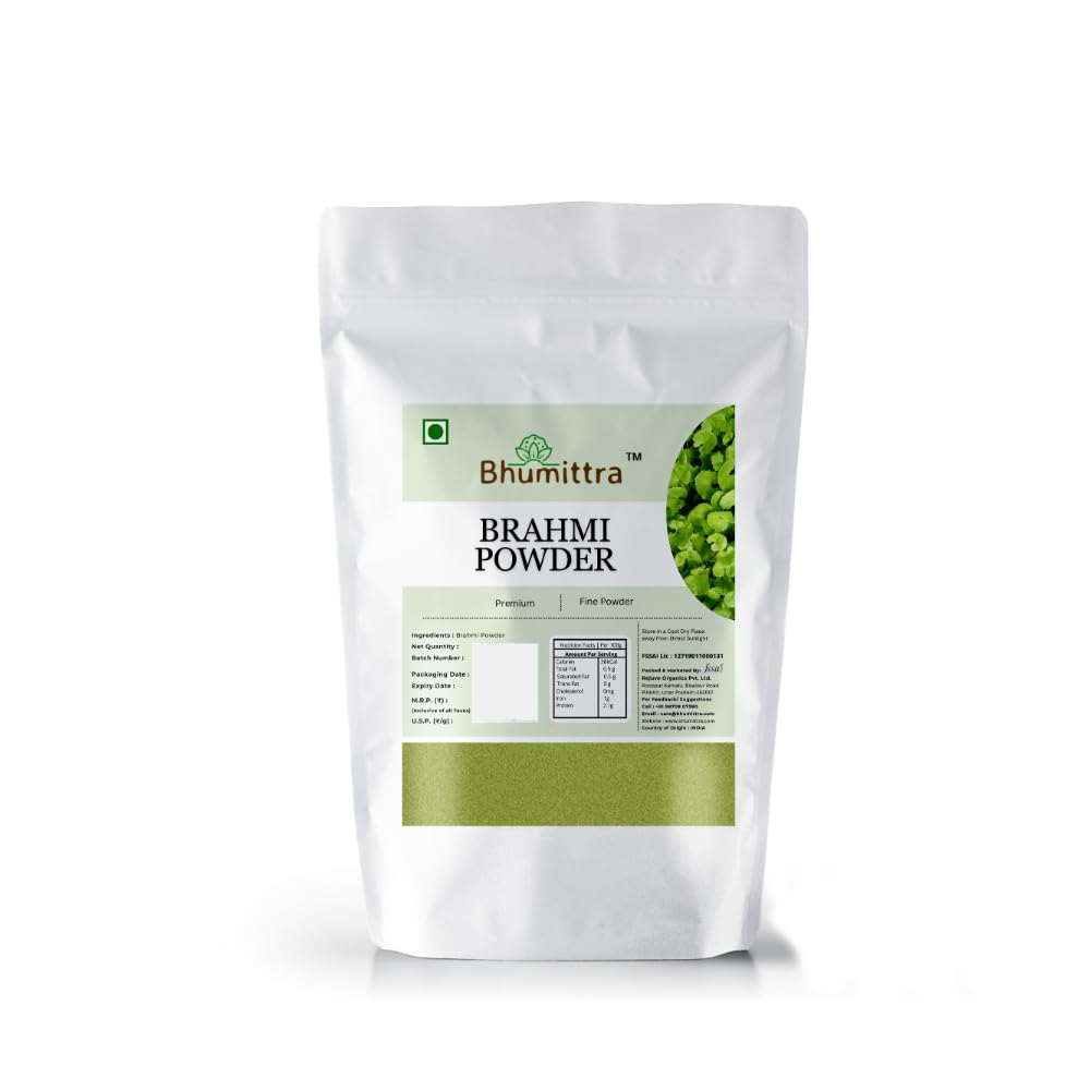 Bhumittra Premiun Brahmi Powder 100% Pure & Natural, No Added Preservatives | 100gm 0.2lbs
Bhumittra Premiun Brahmi Powder 100% Pure & Natural, No Added Preservatives | 100gm 0.2lbs