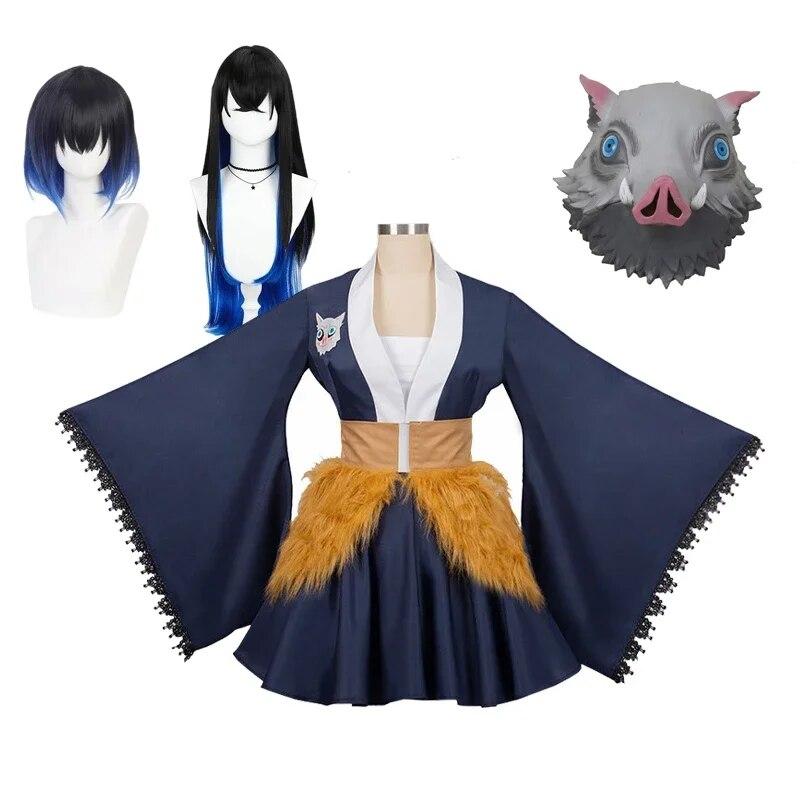 Hashibira Inosuke Cosplay Costumes Аніме Demon Slayer Women Outfits Skirt Wig Maid Sets Kimetsu No Yaiba Girls Halloween Costume M-(Costume+Wig)
Hashibira Inosuke Cosplay Costumes Аніме Demon Slayer Women Outfits Skirt Wig Maid Sets Kimetsu No Yaiba Girls Halloween Costume M-(Costume+Wig)
